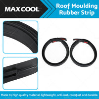 Pair LH  and  RH Dual Cab Roof Moulding Rubber Strip Suitable For Toyota Hilux 05-15