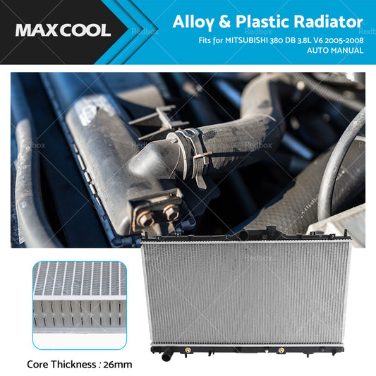 {{ Premium Radiator fits MITSUBISHI 380 DB 3. 8L V6 2005-2008 AUTO MANUAL }} - Buy Car Parts Online at {{ Kaka Auto Parts }}.