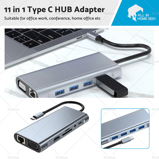 {{ 11in1 USB-C Type C HDMI USB 3. 0 HUB Adapter Compatible with MacBook Pro iPad Pro }} - Buy Car Parts Online at {{ Kaka Auto Parts }}.