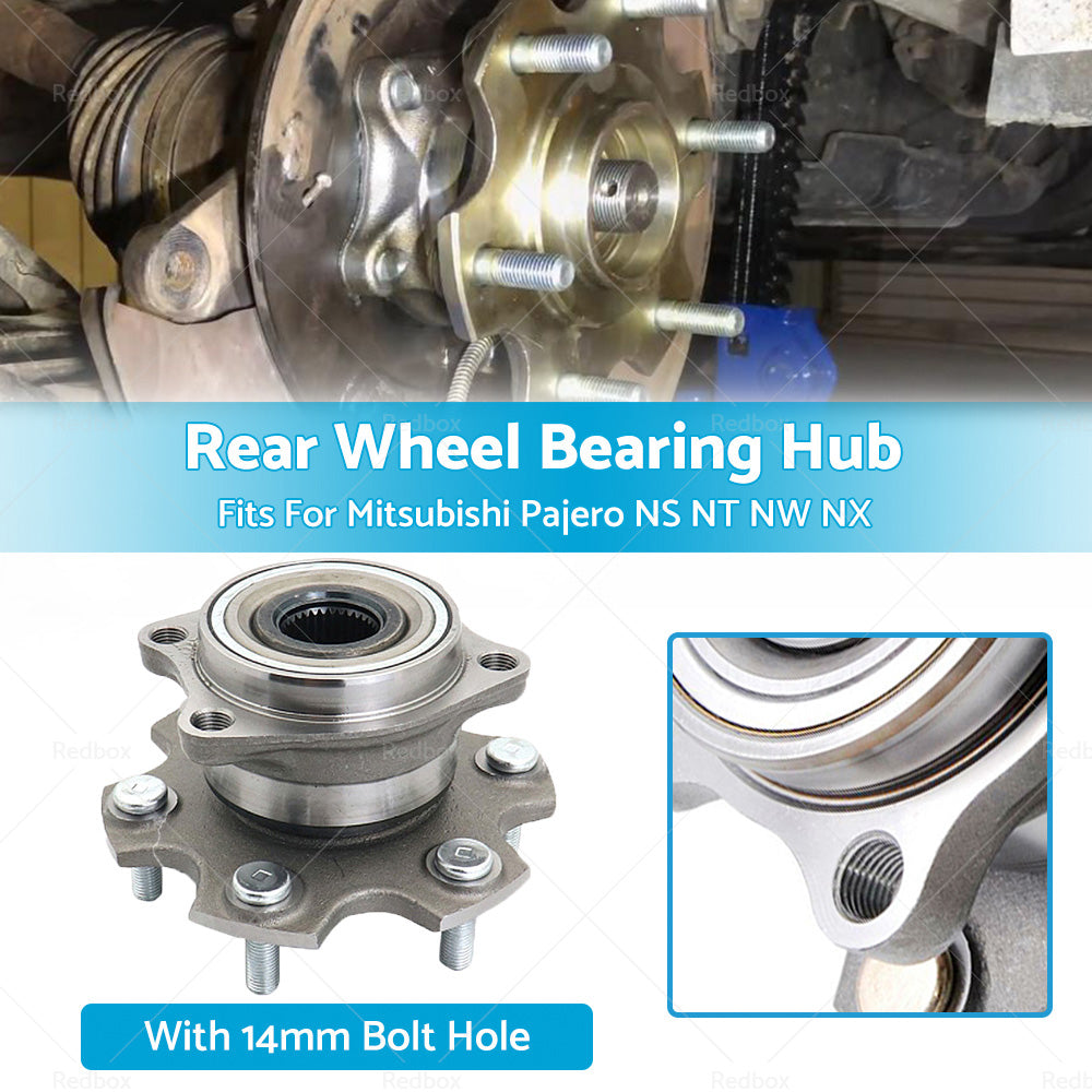 Rear Wheel Bearing Hub Fit For Mitsubishi Pajero NS NT NW NX with 14mm Bolt Hole