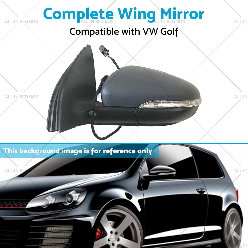 NEW LH Door Mirror Suitable for VW Golf MK6 2009-2012 Left Passenger Side