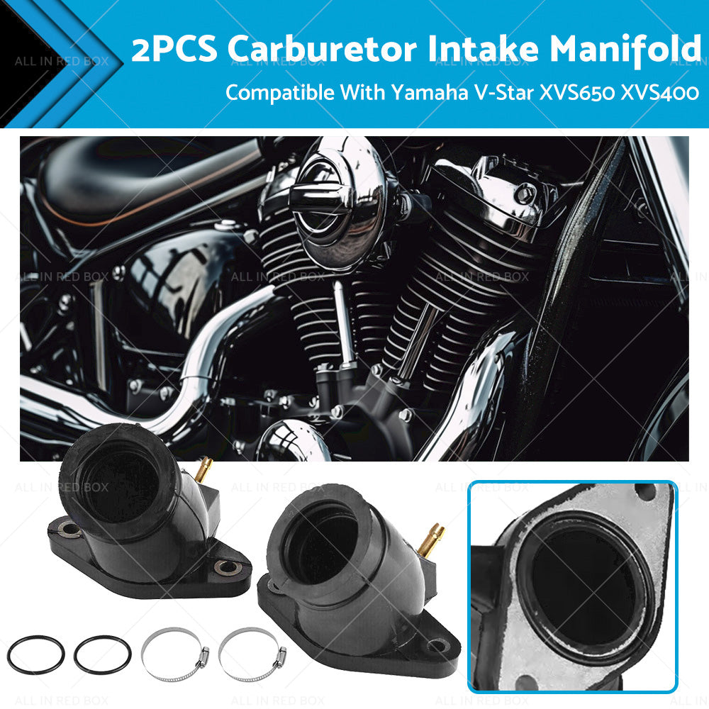 Carburetor Intake Manifold Boots Suitable For Yamaha V-Star XVS650 XVS400 98-16