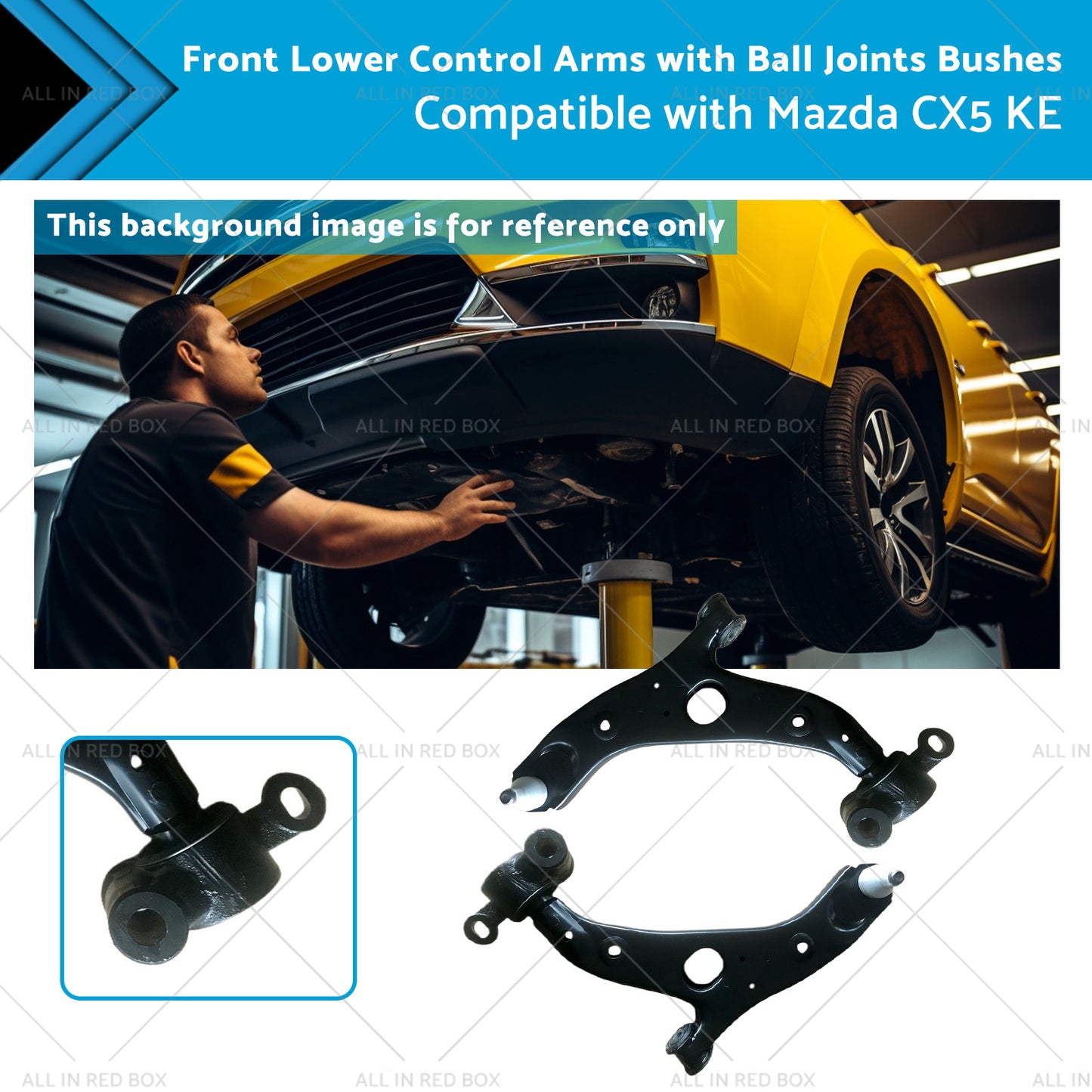 Front Lower Control Arms with Ball Joints Bushes Suitable for Mazda CX5 KE 12-17