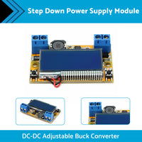 DC-DC Adjustable Buck Converter Step Down Power Supply Module LCD with Shell