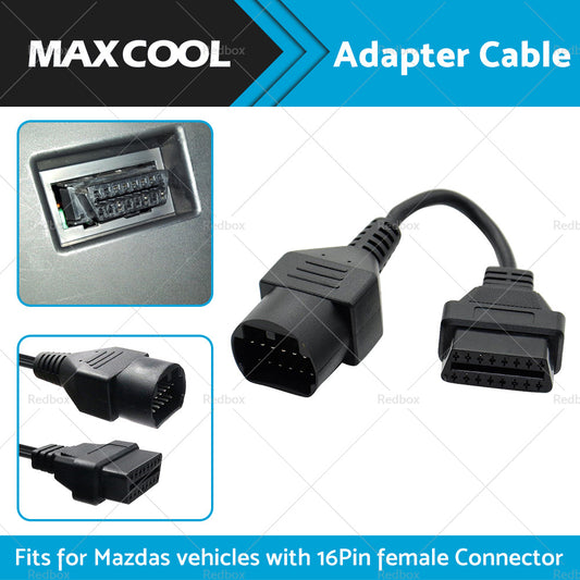 For Mazda 17 Pin to 16 Pin Female OBD2 Car Diagnostic Connector Adapter Cable