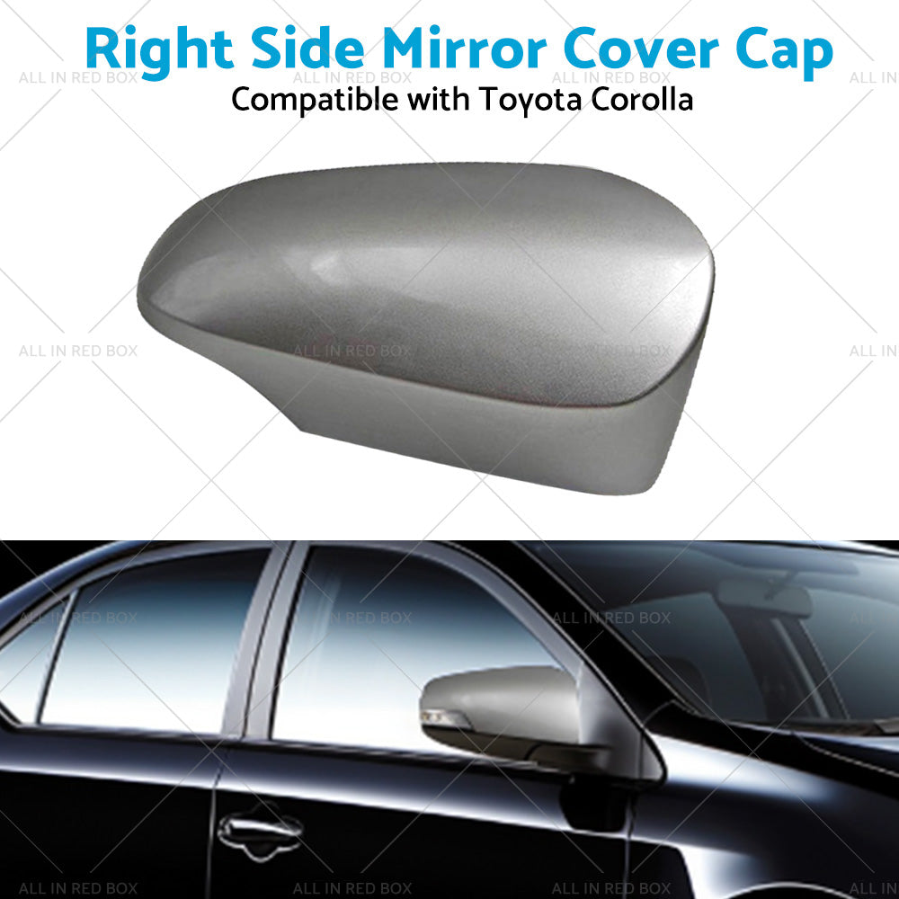 Right Mirror Cover Cap Suitable for Toyota Corolla 12-18 Silver 1F7 RH Side