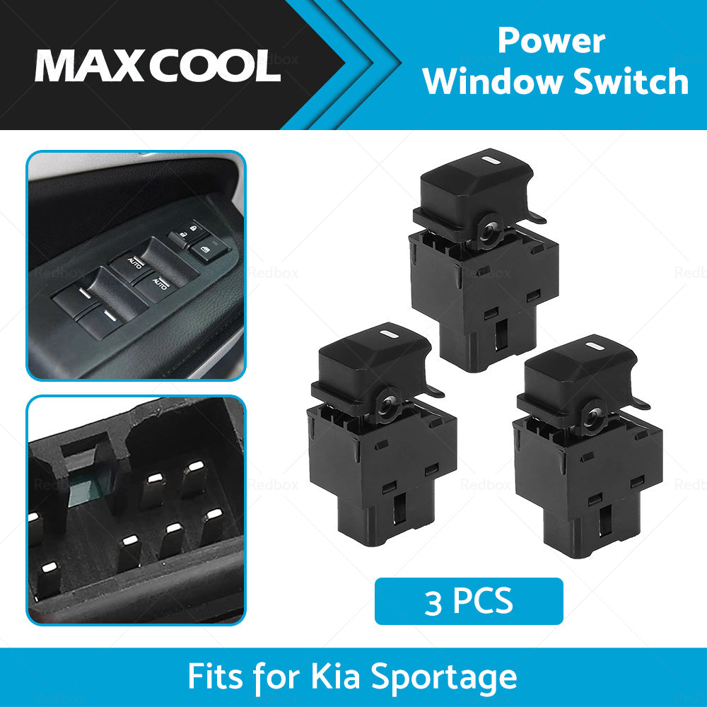 3x Passenger Side Power Window Switch 93580-3W000 Fit For Kia Sportage 2010-2015