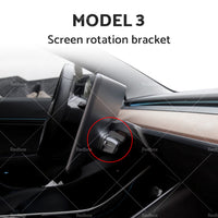 Fit Tesla Model 3 Model Y Screen Rotating Holder Navigation Vehicle Swivel Mount