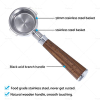 58mm Bottomless Portafilter Group Handle With Basket Suitable For BREVILLE