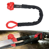 Recovery Ring Snatch Block Pulley 37479lbs & Soft Shackle Tow Winch Rope Straps