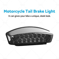 Universal Smoke Motorcycle LED Rear Brake Stop Tail light License Plate light