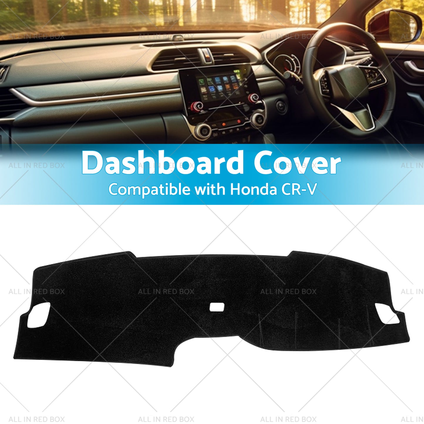 Dashboard Cover Pad Carpet Dash Mat Suitable for Honda CR-V CRV 2023 Without HUD