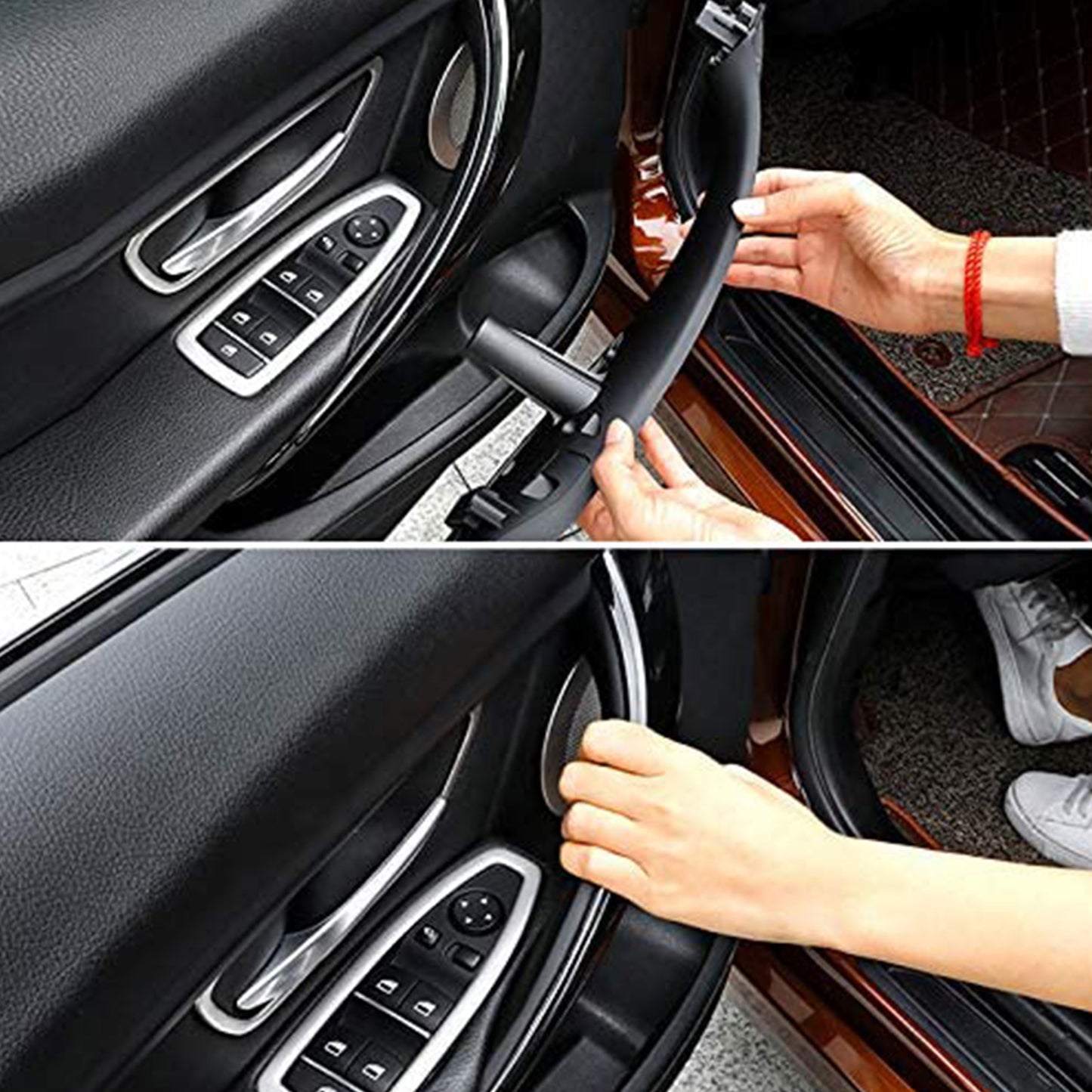 1 Pair Front Door Handle Pull Trim Covers Suitable For BMW 3 Series / 4 Series F30 / F34 / F35