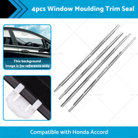 4x Window Glass Seal Weatherstrip Weather Strip Suitable For Honda Accord 08-13