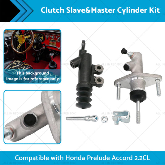 Clutch Slave and Master Cylinder Kit Suitable for 92-01 Honda Prelude Accord 2.2CL