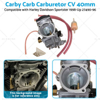 Carby Carb Carburetor CV 40mm Fit For Harley Davidson Sportster 1998-Up 27490-96