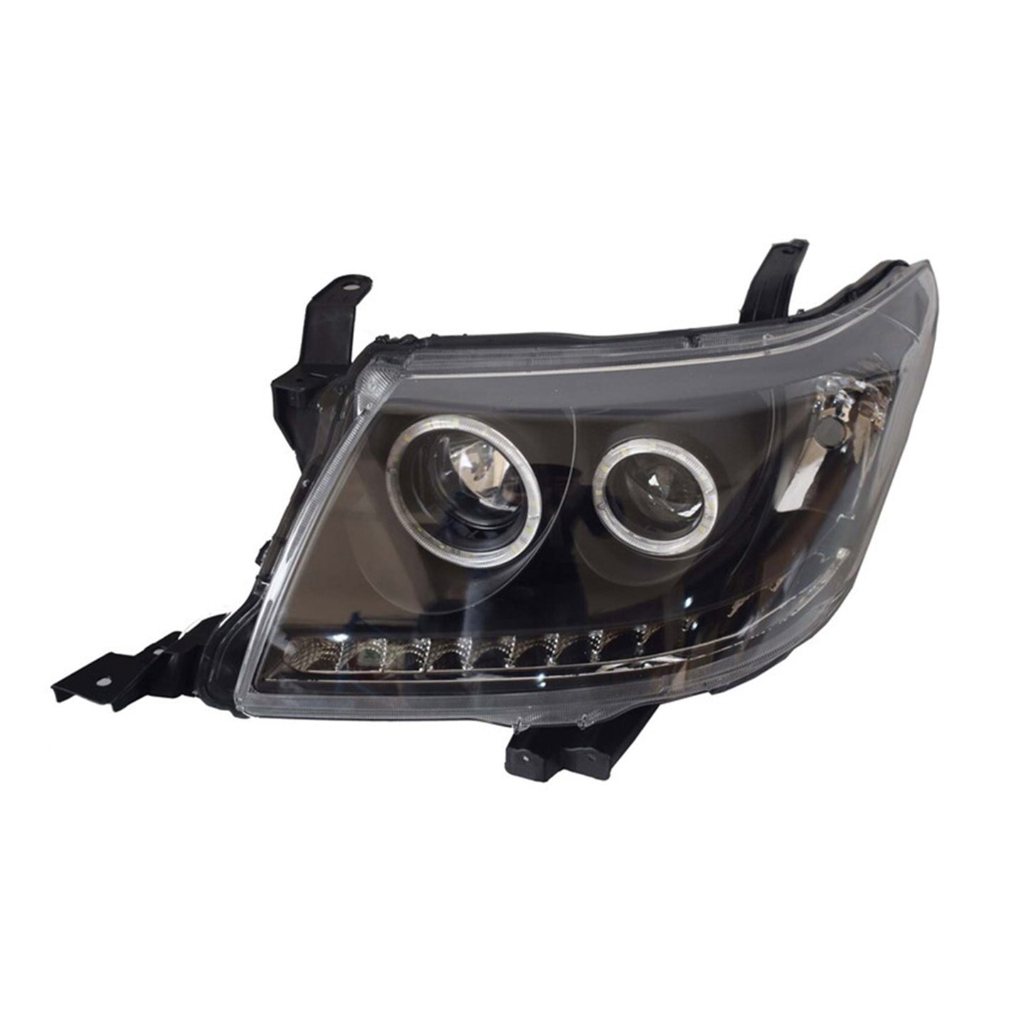 {{ Right Black LED Headlight HALO Projector Suitable for Toyota HILUX 2011-2014 }} - Buy Car Parts Online at {{ Kaka Auto Parts }}.