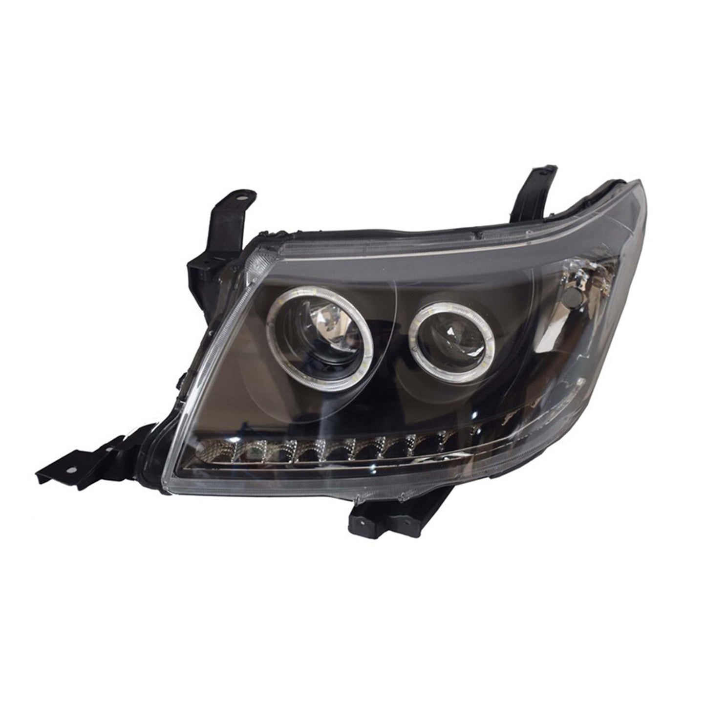{{ Right Black LED Headlight HALO Projector Suitable for Toyota HILUX 2011-2014 }} - Buy Car Parts Online at {{ Kaka Auto Parts }}.