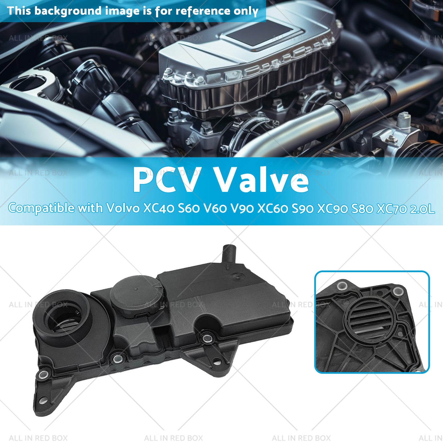 PCV Valve Suitable for Volvo V60 V90 XC60 S90 XC40 S60 XC90 S80 XC70 2. 0L 15-20