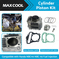 130cc Big Bore Cylinder 54MM Piston Kit For Honda NBC110 NBC 110 Fuel Injection