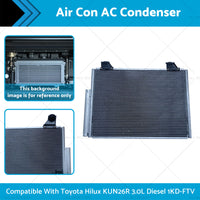 {{ Air Con AC Condenser Suitable for Toyota Hilux KUN26R 3.0L Diesel 1KD-FTV 05-15 }} - Buy Car Parts Online at {{ Kaka Auto Parts }}.