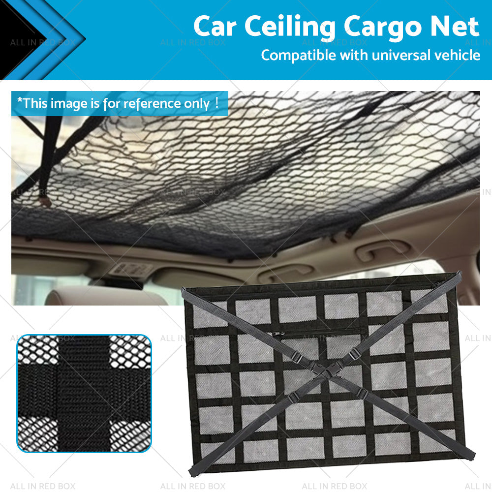 Universal Car Ceiling Storage Net Car Roof Cargo Net Mesh Storage Bag Campervan