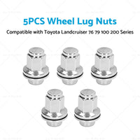 5PCS 14x1. 5 Alloy Wheel Lug Nuts Suitable for Landcruiser 76 79 100 200 Series