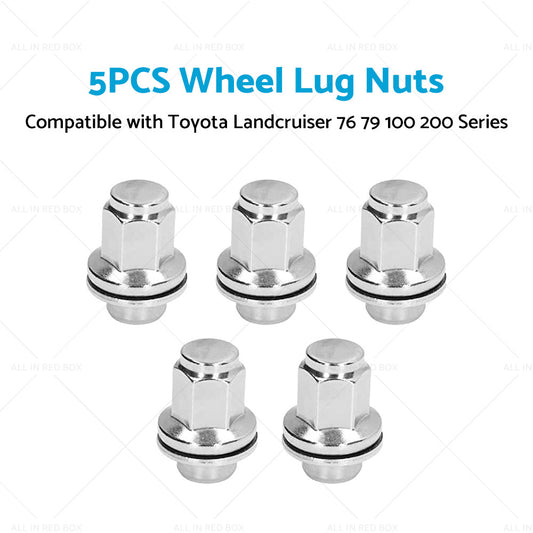 5PCS 14x1. 5 Alloy Wheel Lug Nuts Suitable for Landcruiser 76 79 100 200 Series