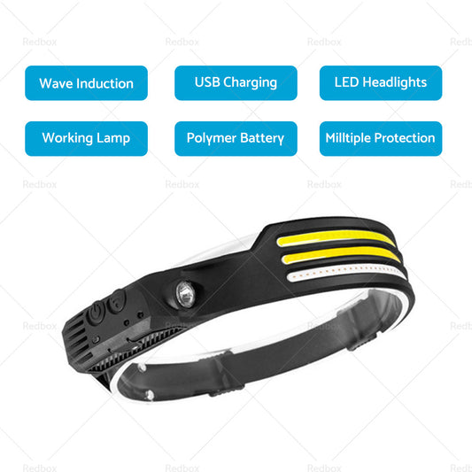 230º LED Headlamp Head Torch Headlight Rechargeable Super Bright