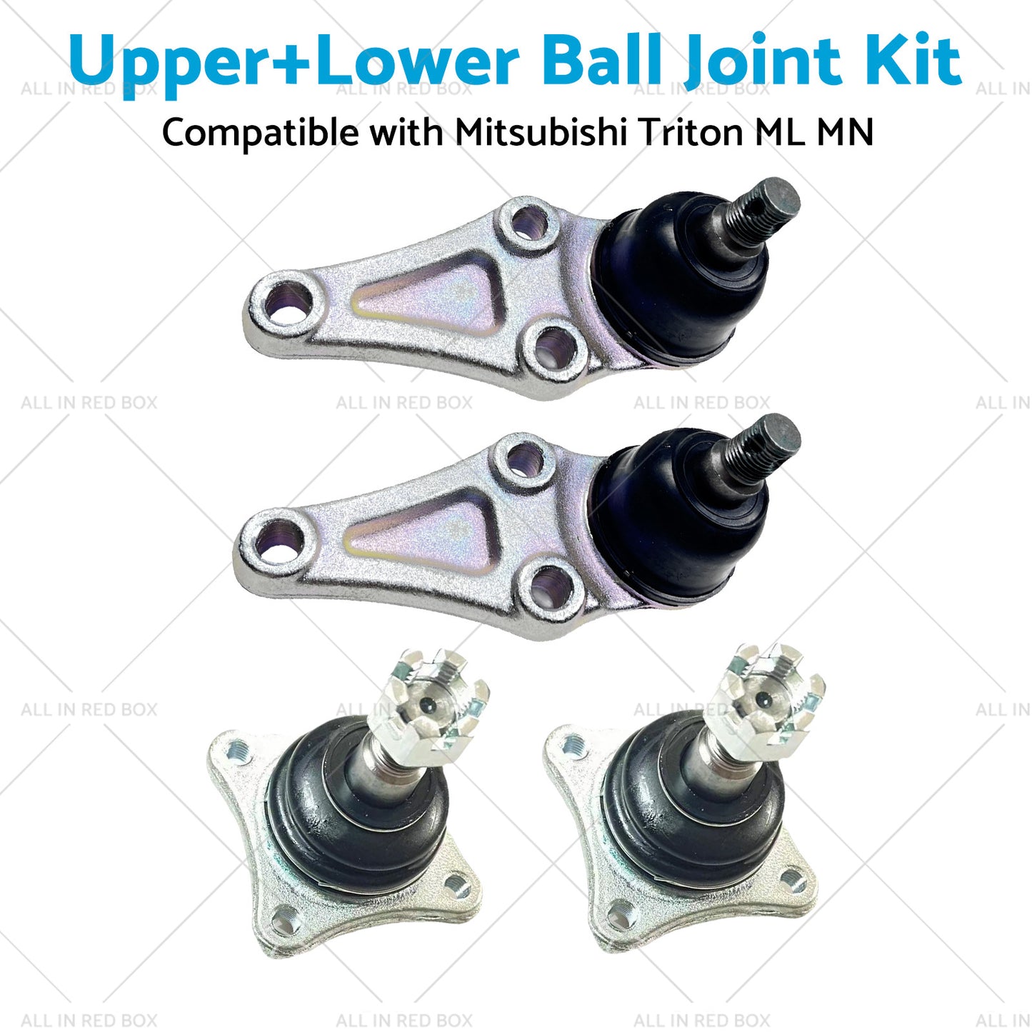 4pcs UpperLower Ball Joint Kit Suitable for Mitsubishi Triton ML MN UTE 4WD RWD