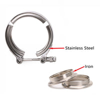 2. 5 inch V-Band Vband Clamp Stainless Steel Flange Kit for Exhaust Downpipe