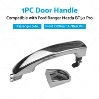 Passenger Side Door Handle Chrome Suitable for Ford Mazda Ranger BT-50 Pro 12-18