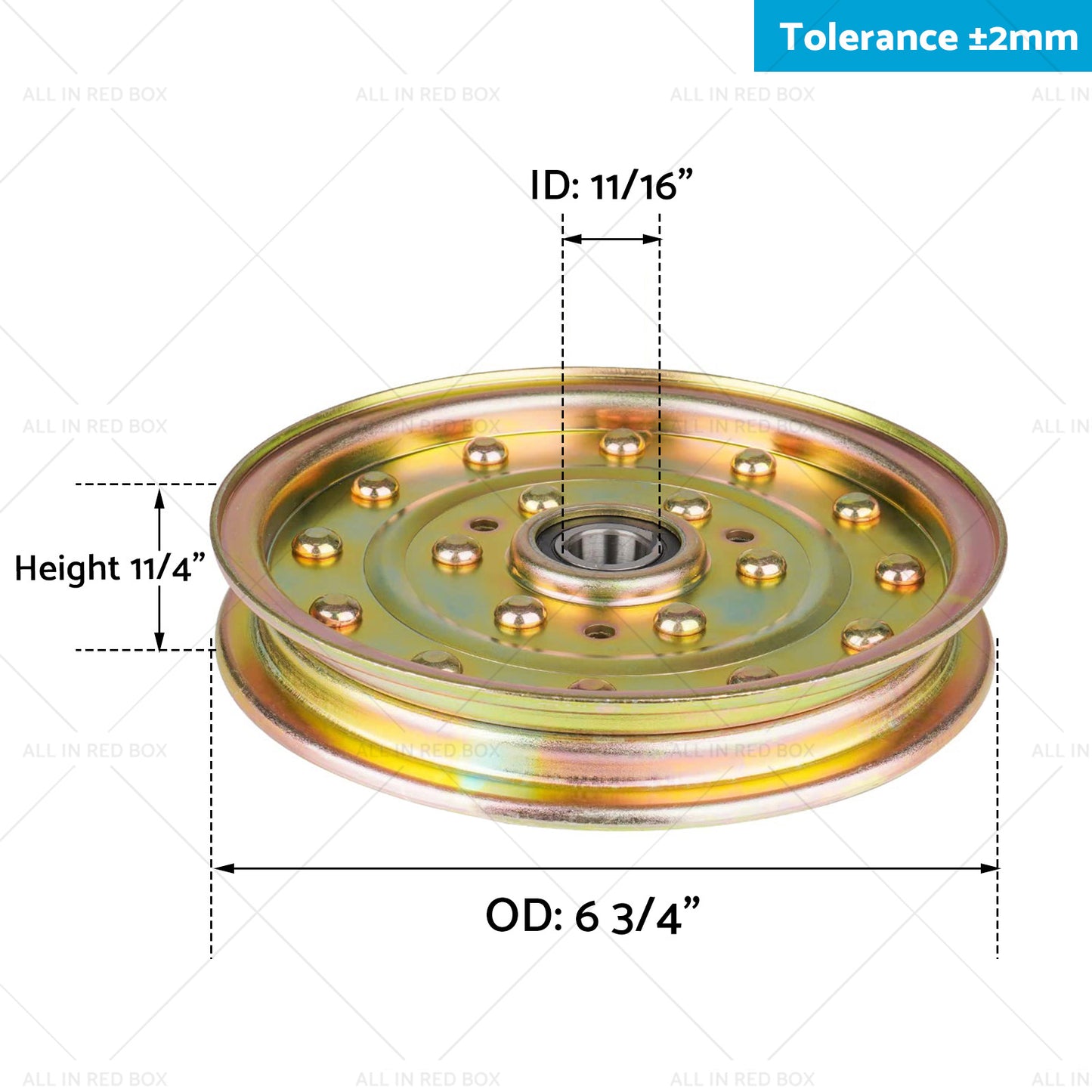 116-4667  or  132-9424 Deck Steel Flat Idler Pulley Suitable for Toro Z Master