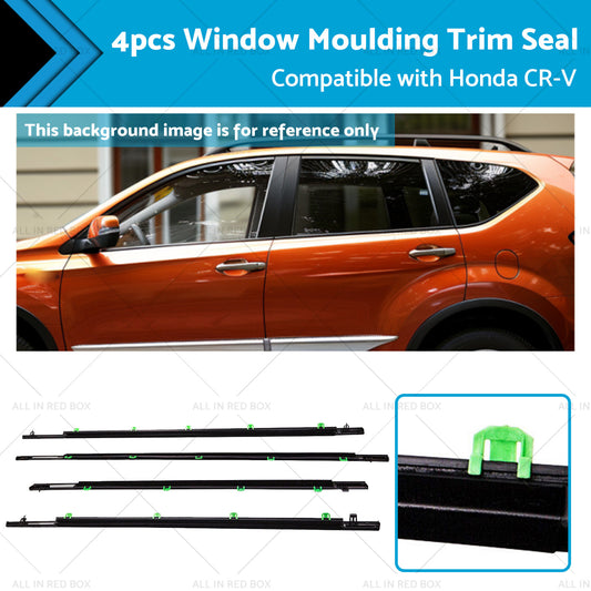 Black Weatherstrip Window Moulding Trim Seal Suitable For Honda CR-V CRV 07-11