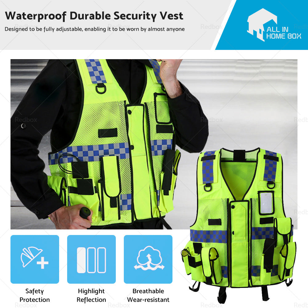 Ultimate Security Reflective Executive Safety Vests. Hi Vis Protective Work Wear