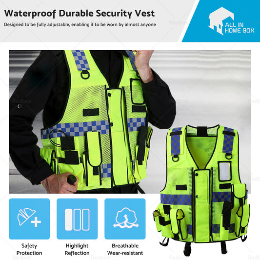 Ultimate Security Reflective Executive Safety Vests. Hi Vis Protective Work Wear