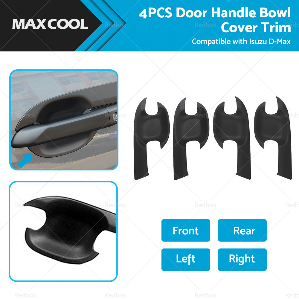 Matte Black Exterior Door Handle Cover Trim Suitable For Isuzu D-Max Dmax 21-22