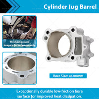 78mm Cylinder Jug Barrel Suitable For Honda 04-09 CRF 250 R 04-17 CRF 250 X