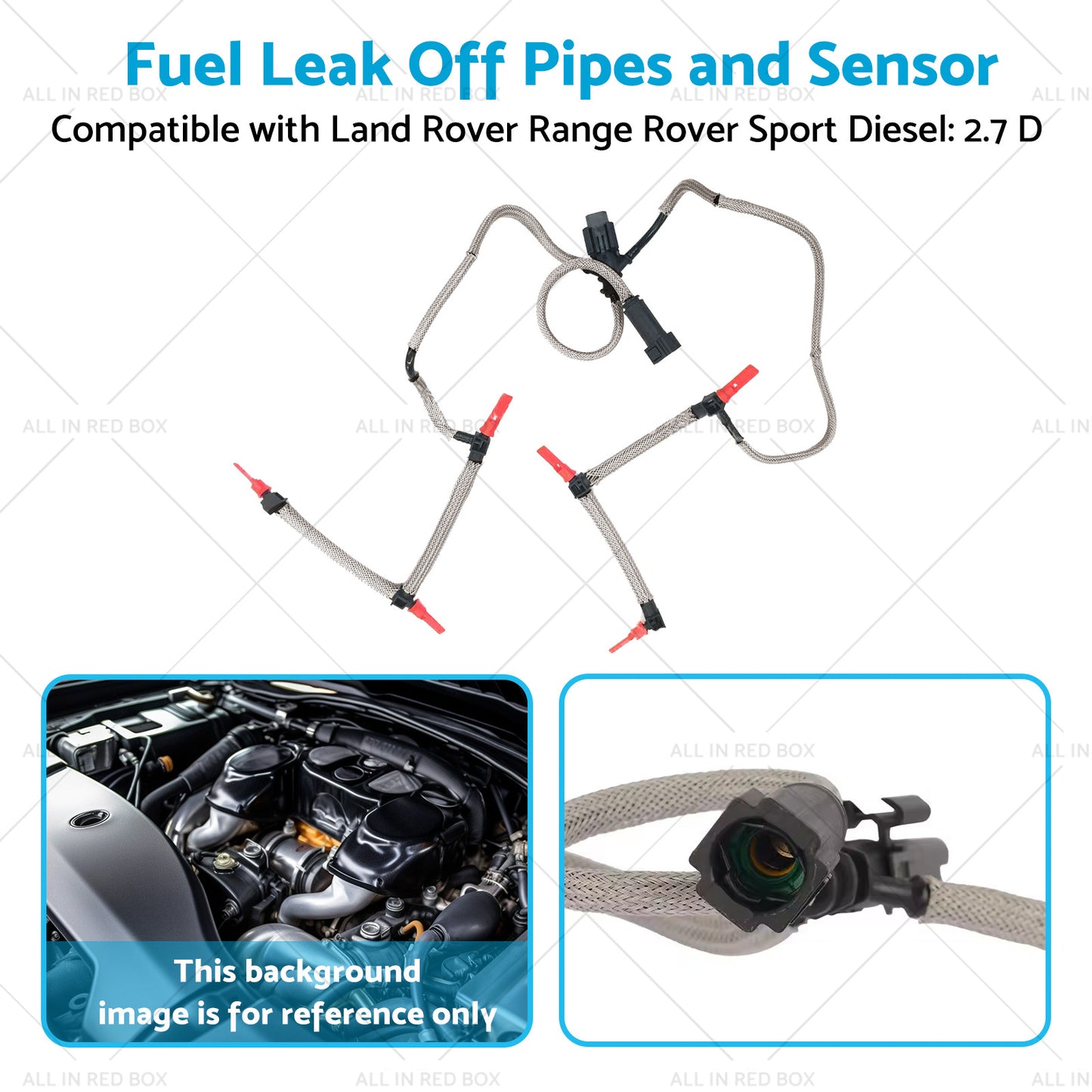 Fuel Leak Off Pipes and Sensor Suitable for Rover Range Rover Sport 2. 7 D 2. 7 TD