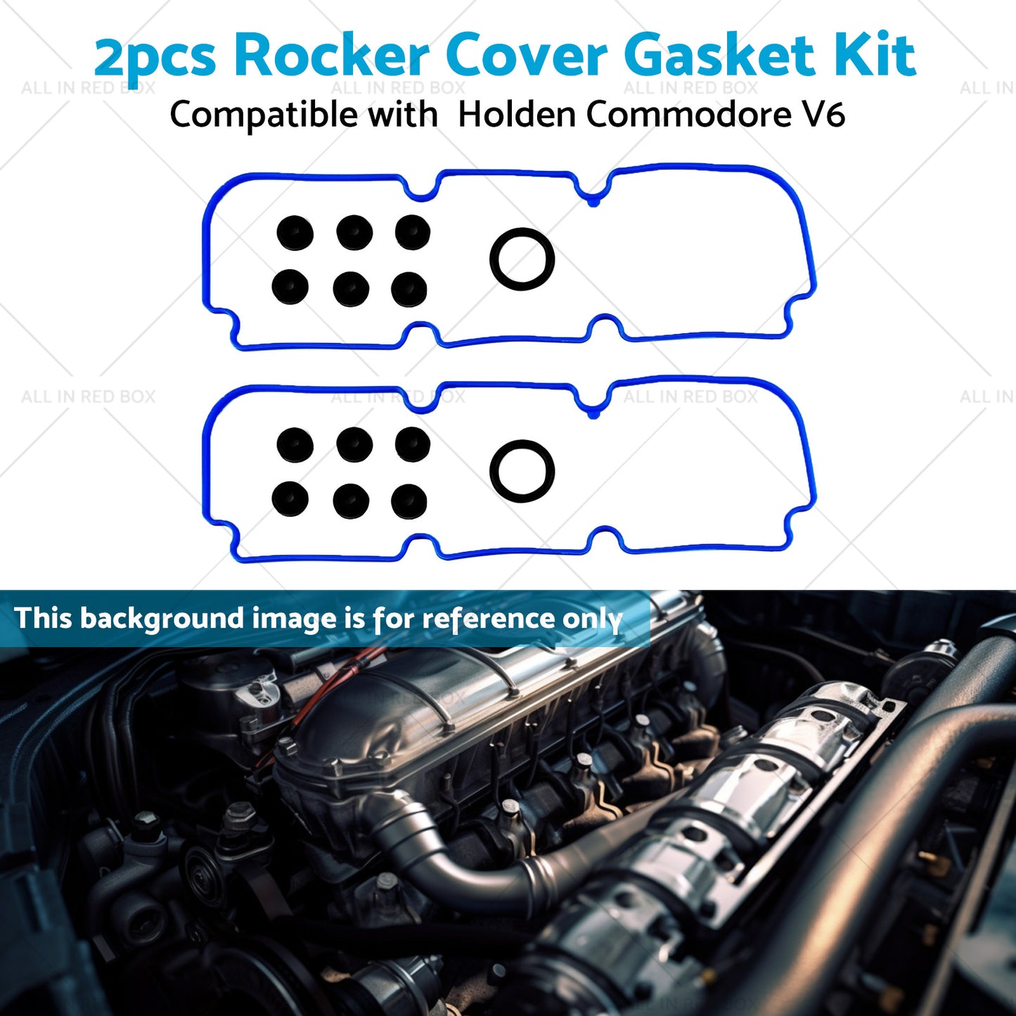 2x Rocker Cover Gasket Kit Suitable for Holden Commodore VG VQ VN VP V6 3.8L