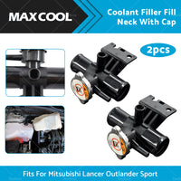 2PCS Radiator Coolant Filler Fill Neck With Cap For Lancer Outlander Sport