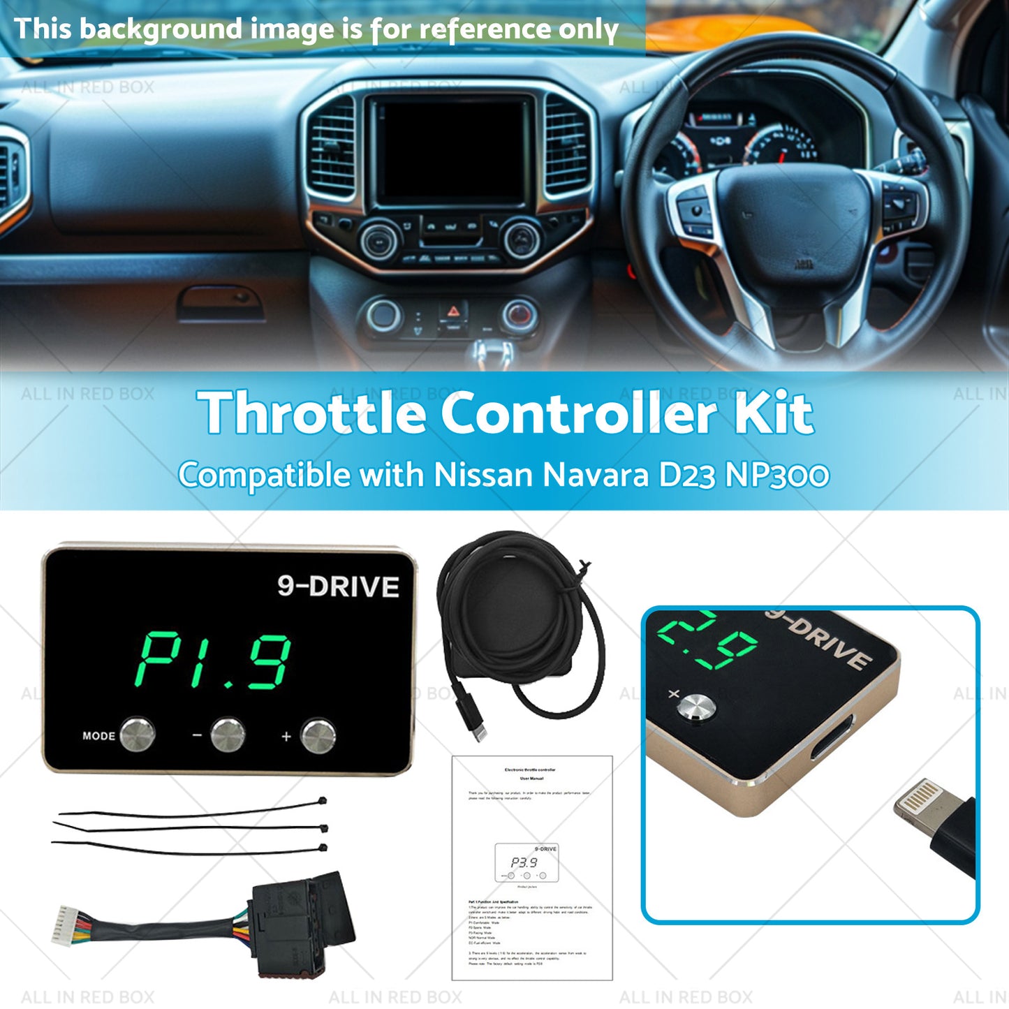 Throttle Controller Kit Suitable for Nissan Navara NP300 D23 2015-2023