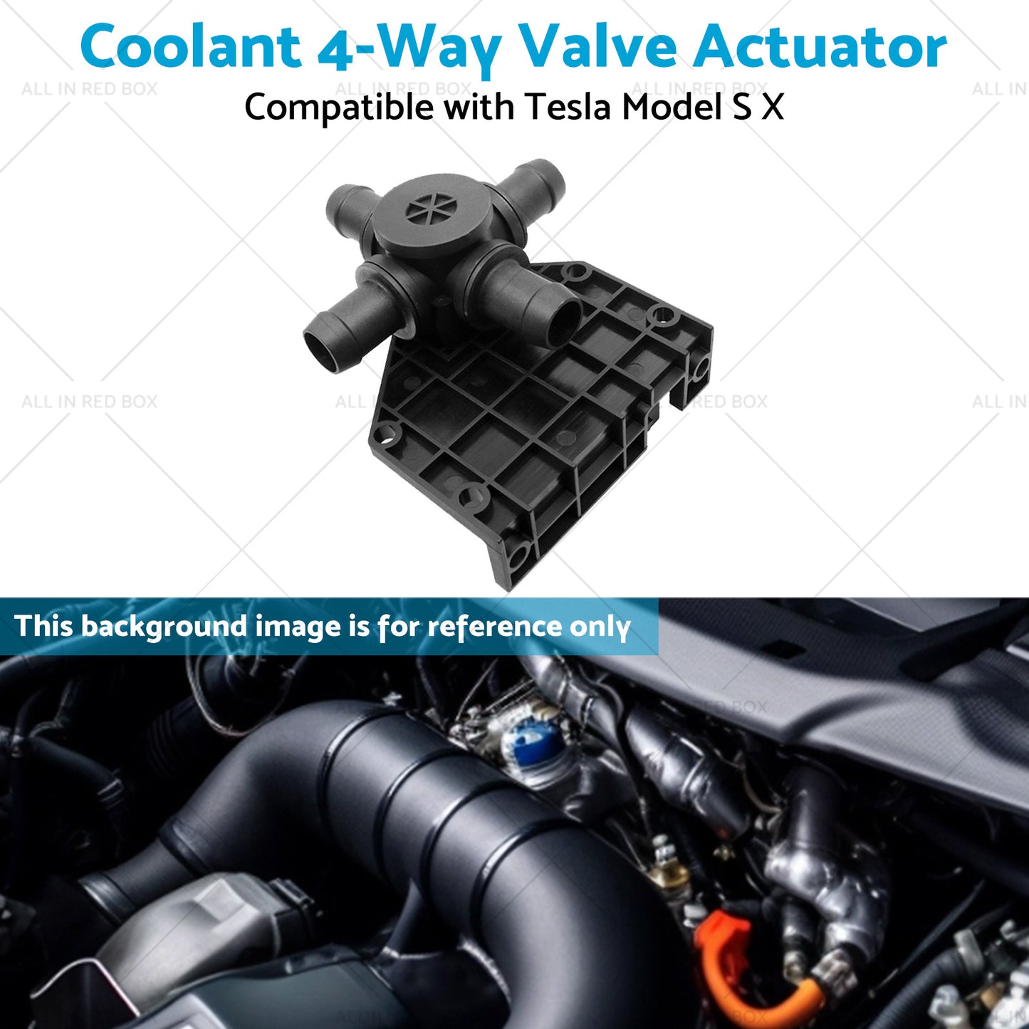 Coolant 4-Way Valve Actuator Suitable for 2012-2017 Tesla Model S X 6007370-00-B