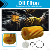 Oil Filter Suitable for Toyota Land Cruiser 200 Series 4. 5 Diesel V8 R2651P