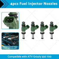 3B4-13761-00-00 4pcs Fuel Injector Nozzles Suitablefor ATV Grizzly 550 700 07-17