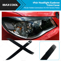 Head Light Eyelids Eyebrows Lid Black For Holden VE Commodore SS SSV SV6