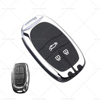 Zinc Alloy Remote Key Fob Case Cover Shell Suitable For LDV D90 3buttons Silver