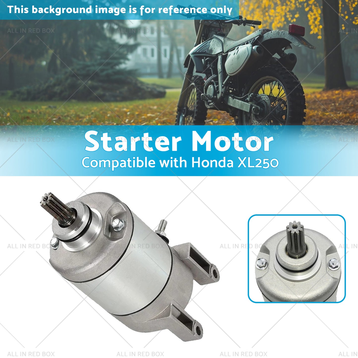 Starter Motor Suitable for Honda XL250 XR250 31200-KW3-018 31200-KBR-008 91-09