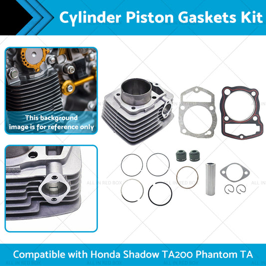 Cylinder Piston Gaskets Kit 63.5mm Suitable For Honda 250ml ATC200 XL200 250cc