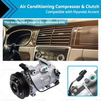 Air Conditioning Compressor  and  Clutch Suitable for Hyundai Accent 14-19 1.4L